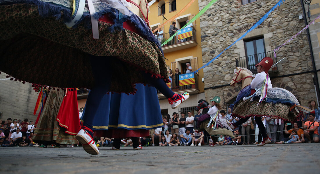 Els dos capitans durant la Sardana Curta