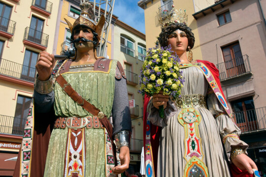 Els gegants d'Olot. Foto: Ajuntament d'Olot