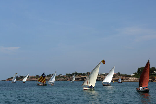 Trobada de vela llatina a l'Ametlla de Mar