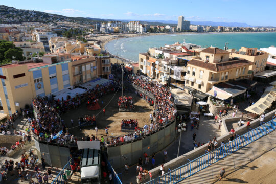 Plaça de bous construïda per a les festes