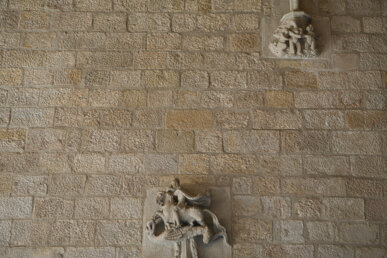 Relleu sobre pedra al Palau de la Generalitat de Catalunya